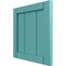 Ekena Millwork 12"W x 12"H True Fit PVC Framed Board-n-Batten Shutters Sample, Pure Turquoise SAMPLE-TFPBFPT - alternate 4